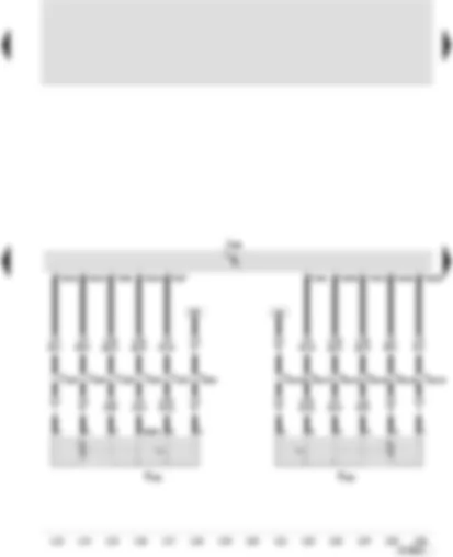 Wiring Diagram  SEAT LEON 2002 - Convenience system central control unit - central locking lock unit - rear left - central locking lock unit - rear right