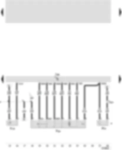 Wiring Diagram  SEAT LEON 2002 - Door control unit - driver