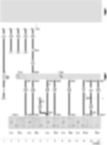 Wiring Diagram  SEAT LEON 2002 - Door control unit - driver