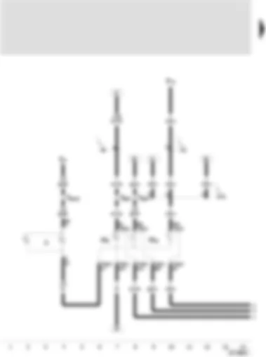 Wiring Diagram  SEAT LEON 2002 - Turn signal bulb - rear left - brake and tail light bulb - left - number plate light