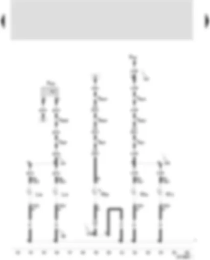 Wiring Diagram  SEAT LEON 2002 - Rear fog light cut-out - contact switch - rear fog light bulb - left - rear fog light bulb - right - reversing light bulb - left