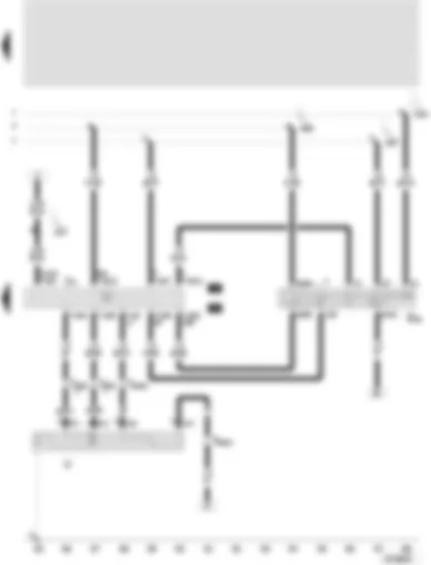 Wiring Diagram  SEAT LEON 2002 - Automatic intermittent wash/wipe relay - intermittent wiper switch - windscreen wiper motor