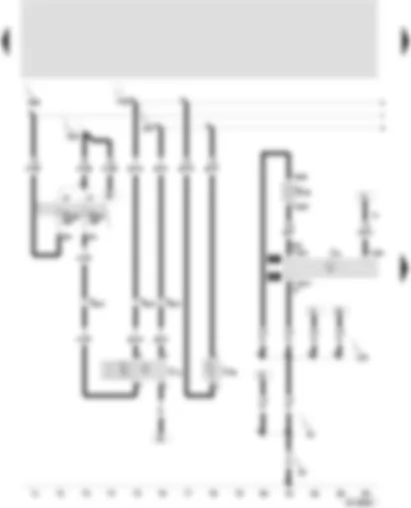 Wiring Diagram  SEAT LEON 2002 - Automatic intermittent wash/wipe relay - intermittent wiper control - rear window wiper motor - windscreen and rear window washer pump