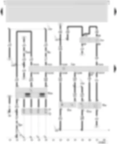 Wiring Diagram  SEAT LEON 2004 - Motronic control unit - hall sender - terminal 30 voltage supply relay - ignition transformer - spark plug connector - spark plug