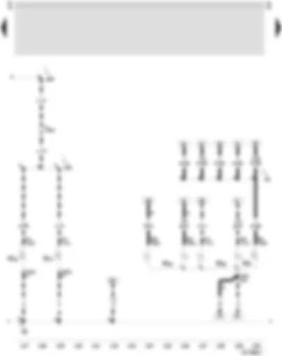 Wiring Diagram  SEAT LEON 2006 - Turn signal bulb - rear right - reversing light bulb - left - reversing light bulb - right - brake and tail light bulb - right