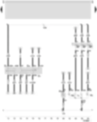 Wiring Diagram  SEAT LEON 2006 - Turn signal switch - headlight dipper/flasher switch - parking light switch - twin filament bulb/sealed beam insert - left