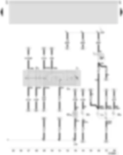 Wiring Diagram  SEAT LEON 2006 - Hazard warning light switch - hazard warning light system warning lamp - twin filament bulb/sealed beam insert - right
