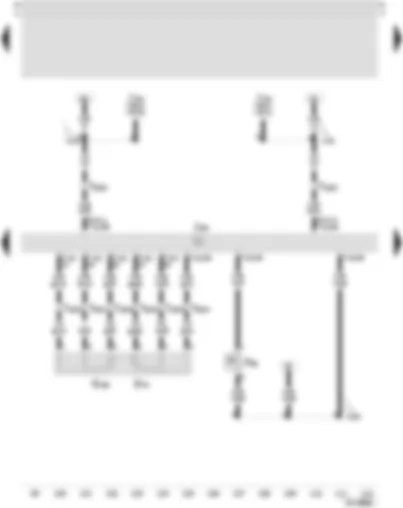 Wiring Diagram  SEAT LEON 2006 - Motronic control unit - power assisted steering pressure switch - accelerator pedal position sender - accelerator pedal position sender -2-
