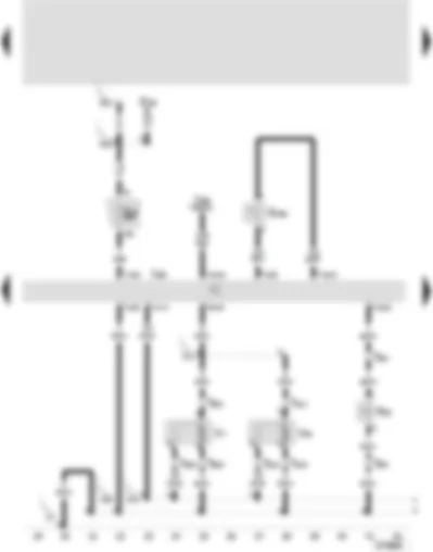 Wiring Diagram  SEAT LEON 2004 - Radiator fan control unit - temperature sender for compressor switch-off - air conditioning system magnetic clutch - radiator fan