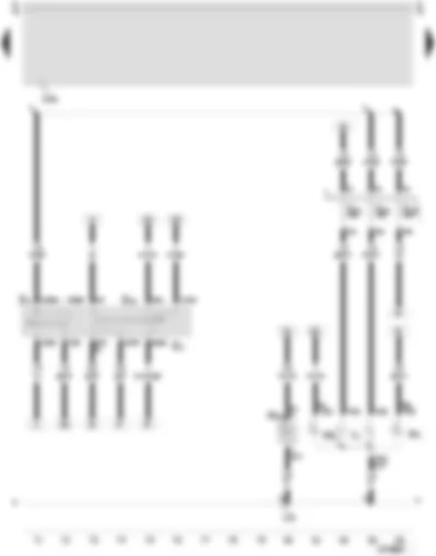 Wiring Diagram  SEAT LEON 2006 - Turn signal switch - headlight dipper/flasher switch - left headlight twin filament bulb