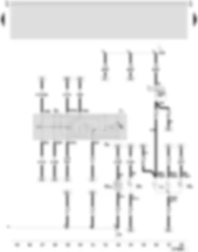 Wiring Diagram  SEAT LEON 2006 - Hazard warning light switch - turn signal relay - hazard warning light system warning lamp - right headlight twin filament bulb