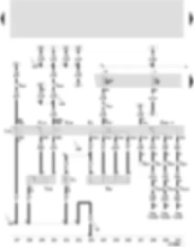 Wiring Diagram  SEAT LEON 2006 - Fresh air blower switch - fresh air and air recirculation flap switch - fresh air and air recirculation warning lamp - fresh air regulator illumination bulb - potentiometer for temperature selection rotary knob