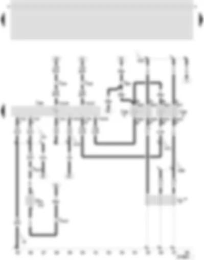 Wiring Diagram  SEAT LEON 2006 - Diesel direct injection system control unit - low heat output relay - high heat output relay - intake manifold preheating heater element