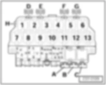 SEAT LEON 2002 Relay on the 13 position additional relay carrier above the relay plate