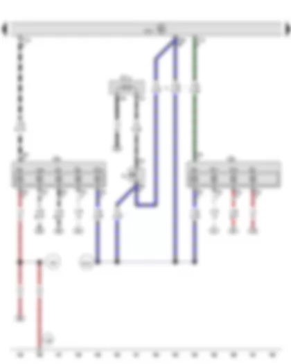 Wiring Diagram  SEAT MII 2016 - Reversing light switch - Onboard supply control unit - Left tail light - Right tail light