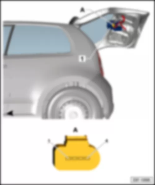 SEAT MII 2016 Rear window wiper motor -V12-