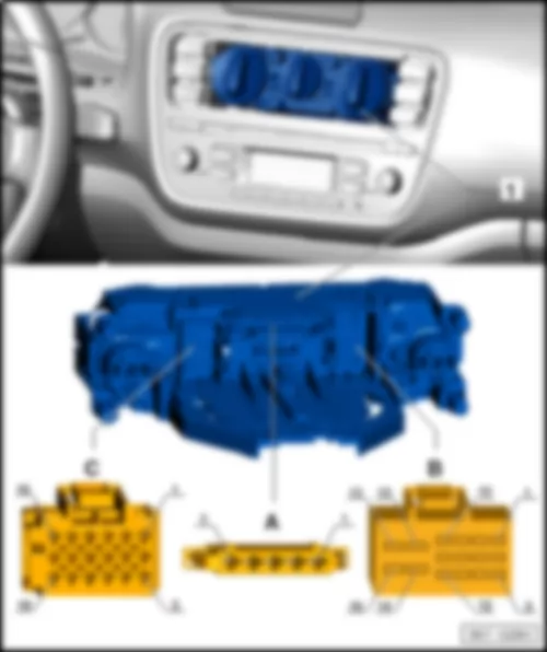SEAT MII 2014 Air conditioning system control unit -J301-