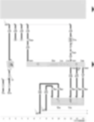 Wiring Diagram  SEAT TOLEDO 1999 - Temperature flap control motor - Climatronic control unit