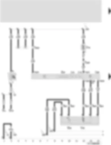 Wiring Diagram  SEAT TOLEDO 1999 - Temperature flap control motor - Climatronic control unit