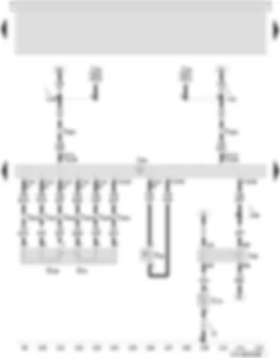 Wiring Diagram  SEAT TOLEDO 2006 - Power assisted steering pressure switch - secondary air pump motor - secondary air pump relay - accelerator position sender - Motronic control unit