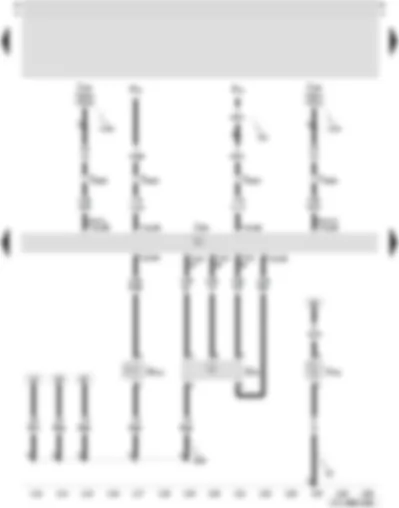 Wiring Diagram  SEAT TOLEDO 2005 - Air mass meter - secondary air pump motor - Motronic control unit - secondary air inlet valve