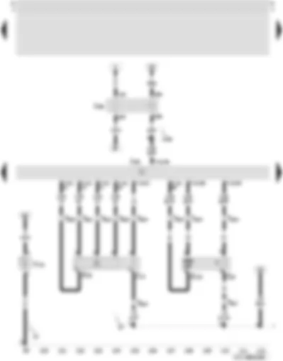 Wiring Diagram  SEAT TOLEDO 2006 - Secondary air pump motor - secondary air pump relay - lambda probe - lambda probe after catalytic converter - Motronic control unit