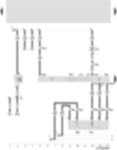Wiring Diagram  SEAT TOLEDO 2005 - Temperature flap control motor - Climatronic control unit