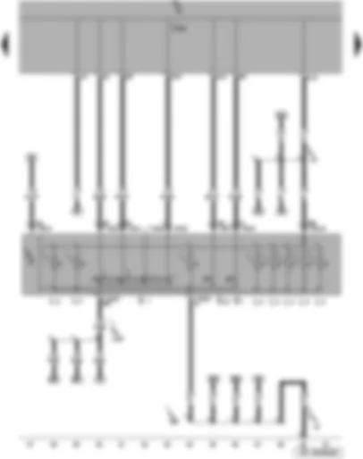 Wiring Diagram  SEAT TOLEDO 2005 - Rear fog light switch - light switch - fog light switch - light switch illumination bulb - onboard supply control unit