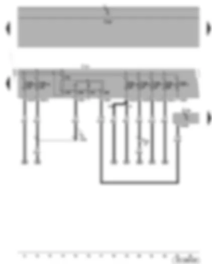 Wiring Diagram  SEAT TOLEDO 2005 - Motronic current supply relay - Motronic control unit