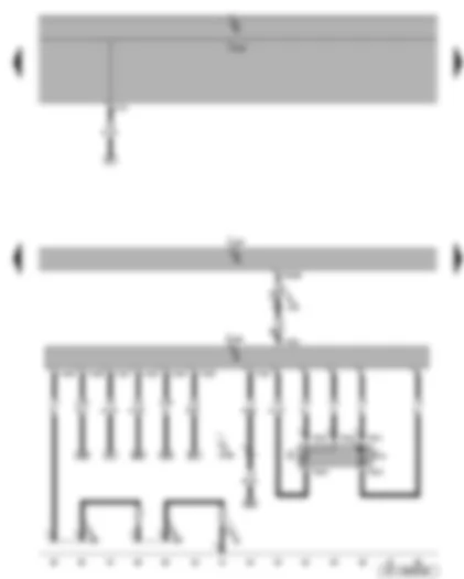 Wiring Diagram  SEAT TOLEDO 2005 - Fuel pump - fuel gauge sender - fuel pump control unit - Motronic control unit