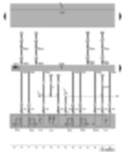 Wiring Diagram  SEAT TOLEDO 2006 - Window regulator switch - driver side - driver side window regulator motor - driver door control unit