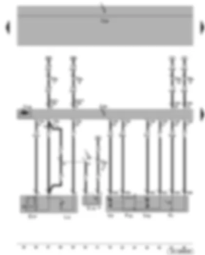 Wiring Diagram  SEAT TOLEDO 2006 - Window regulator switch - front passenger side - front passenger side window regulator motor - front passenger door control unit