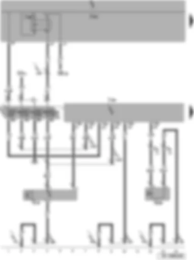 Wiring Diagram  SEAT TOLEDO 2009 - High pressure sender - Climatronic control unit - air conditioning system compressor regulating valve 
