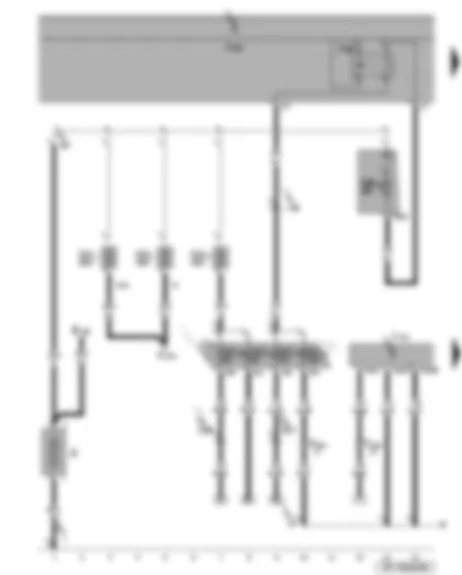 Wiring Diagram  SEAT TOLEDO 2009 - Battery - terminal 15 voltage supply relay 2 - automatic gearbox control unit