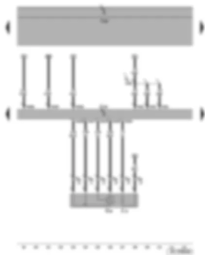 Wiring Diagram  SEAT TOLEDO 2006 - Lambda probe - Motronic control unit
