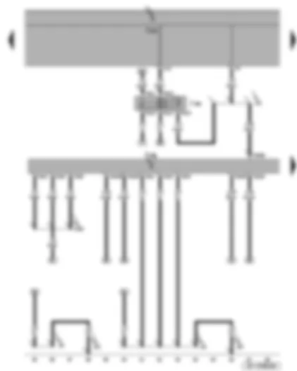 Wiring Diagram  SEAT TOLEDO 2006 - Terminal 50 voltage supply relay - diesel direct injection system control unit