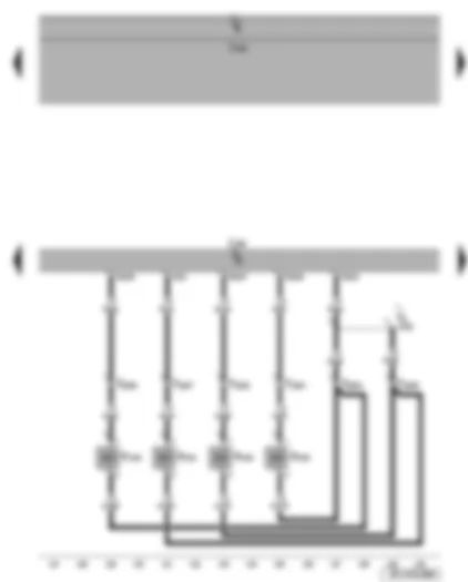 Wiring Diagram  SEAT TOLEDO 2006 - Diesel direct injection system control unit - unit injector valves