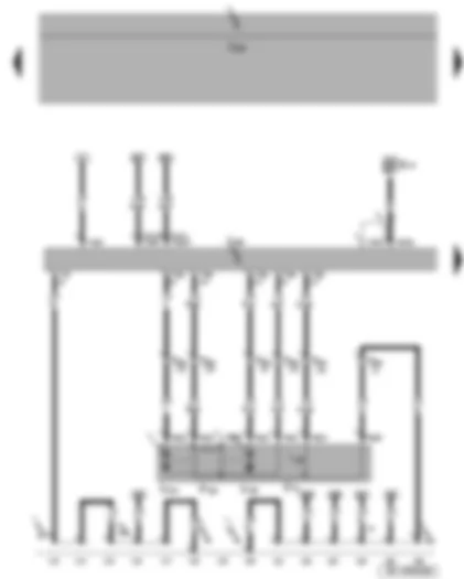 Wiring Diagram  SEAT TOLEDO 2006 - Central locking and anti-theft alarm system aerial - rear left door central locking deadlock function motors - rear left central locking lock unit - convenience system central control unit