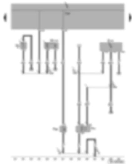 Wiring Diagram  SEAT TOLEDO 2006 - Alarm horn - bonnet contact switch - luggage compartment light - interior monitoring sensor
