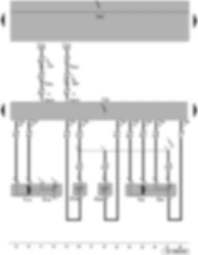 Wiring Diagram  SEAT TOLEDO 2015 - Air recirculation flap control motor - left temperature flap control motor - footwell vent temperature sender - evaporator out-flow temperature sender