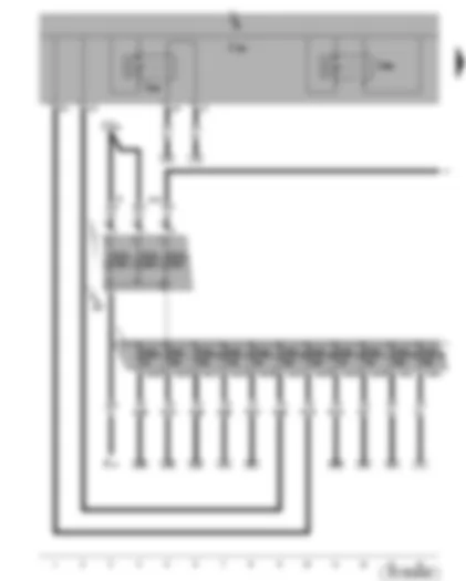 Wiring Diagram  SEAT TOLEDO 2010 - Battery - fuses - terminal 30 voltage supply relay 2 - terminal 15 voltage supply relay 2 - onboard supply control unit
