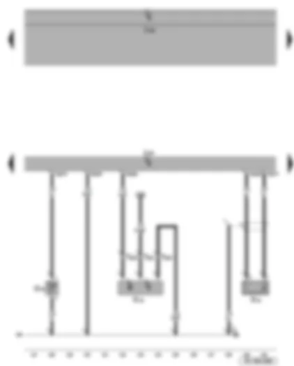 Wiring Diagram  SEAT TOLEDO 2009 - Knock sensor 1 - Hall sender - coolant temperature sender - 4HV control unit