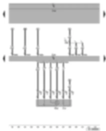 Wiring Diagram  SEAT TOLEDO 2008 - Lambda probe - Motronic control unit