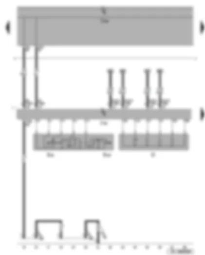 Wiring Diagram  SEAT TOLEDO 2007 - Ignition/starter switch - cruise control system switch - cruise control system button - steering column electronics control unit