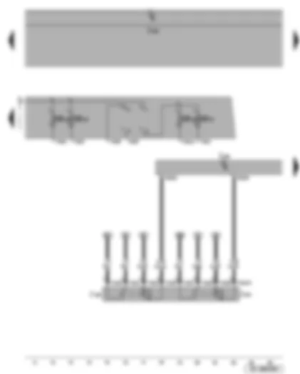 Wiring Diagram  SEAT TOLEDO 2007 - Motronic current supply relay 2 - circulation pump relay - Motronic control unit