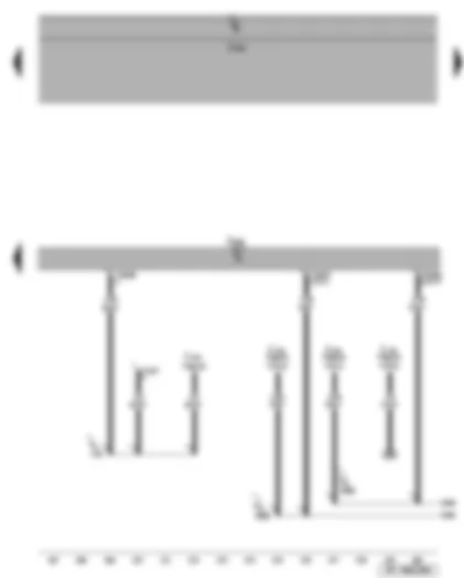 Wiring Diagram  SEAT TOLEDO 2007 - Diagnosis connection - Motronic control unit