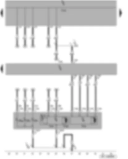 Wiring Diagram  SEAT TOLEDO 2008 - Right dip beam screen - right headlight bulbs - right gas discharge bulb control unit - control unit for headlight range control