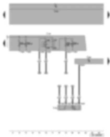 Wiring Diagram  SEAT TOLEDO 2008 - Engine component current supply relay - continued coolant circulation relay - engine control unit