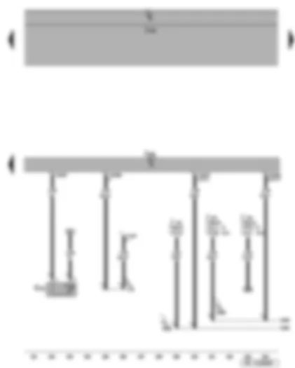 Wiring Diagram  SEAT TOLEDO 2008 - Diagnosis connection - radiator outlet coolant temperature sender - Motronic control unit