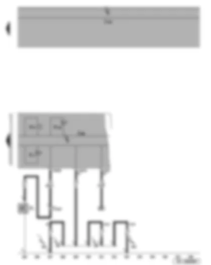 Wiring Diagram  SEAT TOLEDO 2008 - Warning buzzer - oil pressure switch - dash panel insert - oil level warning lamp - oil pressure warning lamp